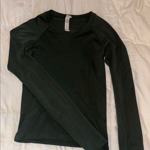 Lululemon Swiftly tech waist length forrest green